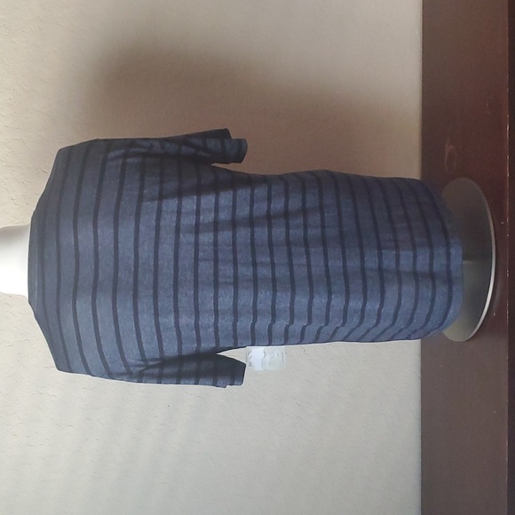 Lucky Brand Venice Burnout, Black/Grey Striped, M, w/pocket - Picture 7 of 14